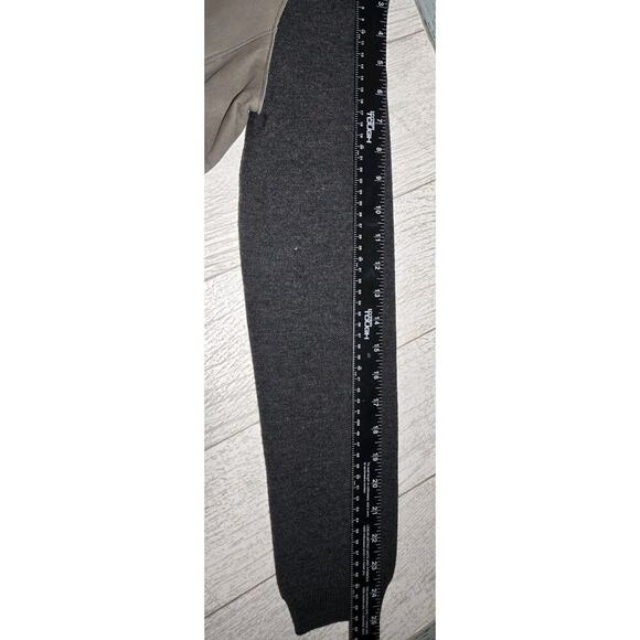 ELIE TAHARI $898 JOPLIN Genuine Lamb Leather MerinoWool Asymmetric Moto Jacket M - Picture 11 of 14